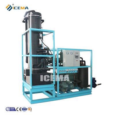 Máquina de tubos de gelo Bitzer Compressor de 15 toneladas para produção de gelo em ambiente industrial