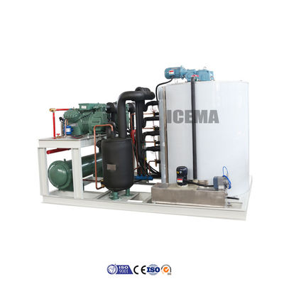 6500 KG Voltagem 380V/3P/50HZ Máquina de flocos de gelo para pesca de frutos do mar na feira de março