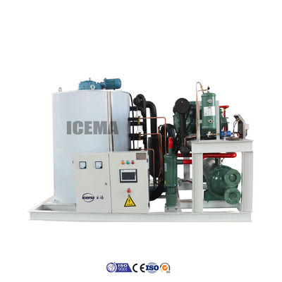6500 KG Voltagem 380V/3P/50HZ Máquina de flocos de gelo para pesca de frutos do mar na feira de março