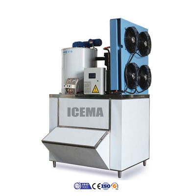 Bom preço 3.6KW Máquina de fabricação de flocos de gelo portátil industrial para peixes 1T/2T/3T/5T on-line