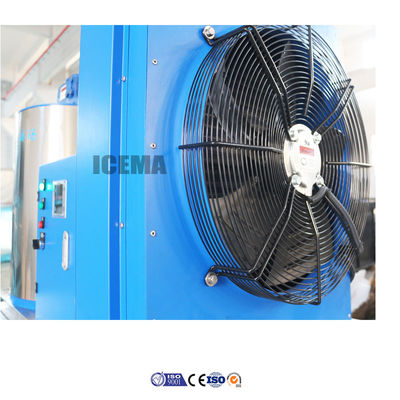 3.6KW Máquina de fabricação de flocos de gelo portátil industrial para peixes 1T/2T/3T/5T