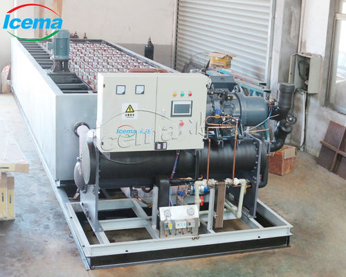 600 KG Máquina de fabricação de gelo de blocos de gelo industriais personalizados para operação de mineração de energia