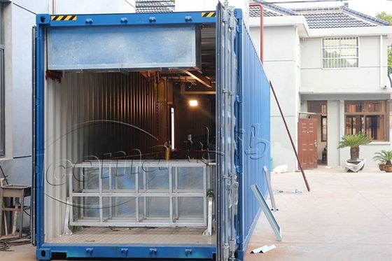 RefComp Compressor 31.25KW 8T Container Block Ice Machine Removível para Porto e Quay