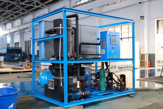 Máquina de gelo quente industrial com capacidade de 2 toneladas de gelo de tubo e tamanho de 2460*1575*1850mm