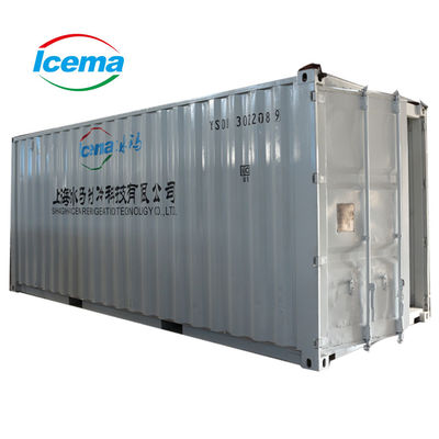 6400*2250*2500 Máquina de gelo em blocos de contentores com outra capacidade de armazenamento de gelo em portos e cais