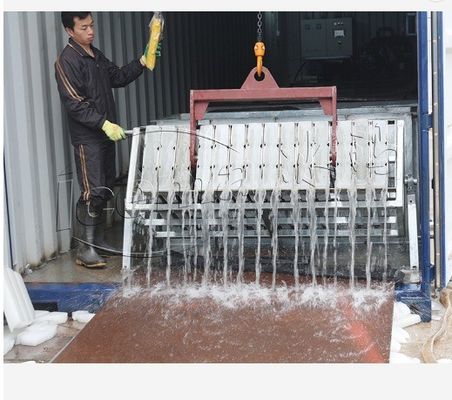 6400*2250*2500 Máquina de gelo em blocos de contentores com outra capacidade de armazenamento de gelo em portos e cais