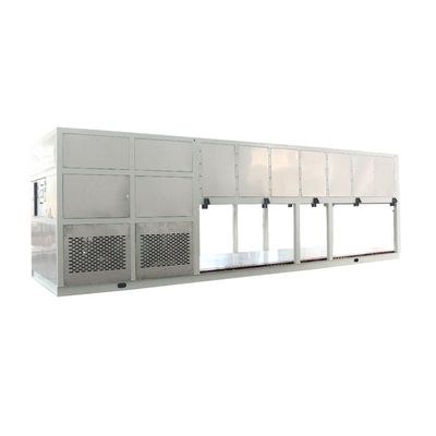 Projeto Máquina de fabricação de gelo industrial de 15 toneladas Bloco de refrigeração direta Gelo B 320x120x800 mm