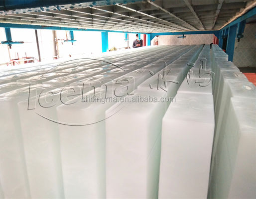 Máquina de fabricação de gelo industrial 10T/24H com arrefecimento directo e refrigerante R404A/R22