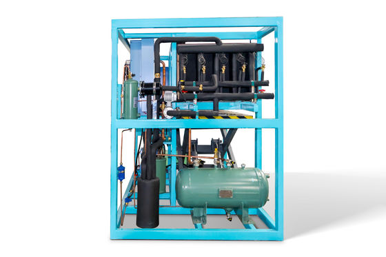 Máquina para fabricação de gelo industrial de 1 tonelada, com capacidade de arrefecimento directo e de armazenamento de gelo