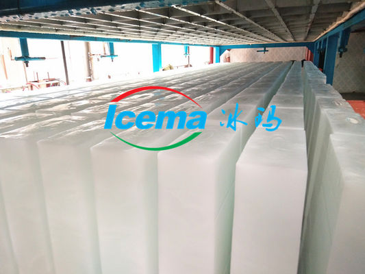 Máquina de fabricação de gelo industrial de 5 toneladas com arrefecimento directo e refrigerante R404A/R22