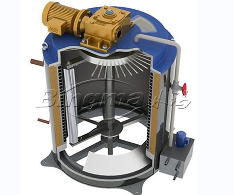 Máquina de fabricação de flocos de gelo industrial de alta produtividade 10T/24H para pesca de frutos do mar