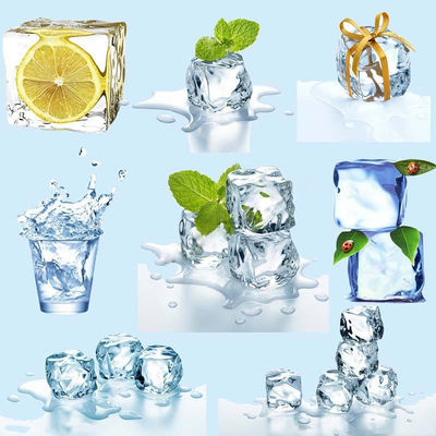 Máquinas de gelo comerciais Ice Cube com uma produção diária de 900KG são utilizadas na indústria da restauração, hotéis, bares, transportes