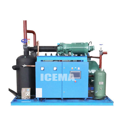 220V/380V Voltagem nominal de aço inoxidável 20 toneladas Máquina de gelo de tubo para oficinas de reparação de máquinas