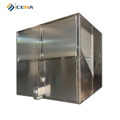 Bom preço Máquina de cubos de gelo industriais de alta potência e economia de energia com tamanho de gelo personalizável on-line