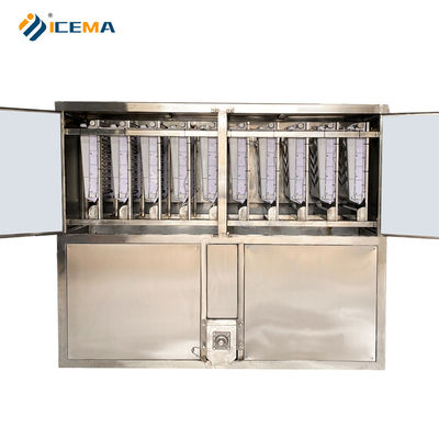 Fabricante de cubos de gelo industriais com 19X21X6 grades de gelo e 12-17 minutos de velocidade de fabricação de gelo