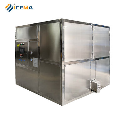 Fabricante de cubos de gelo industriais com 19X21X6 grades de gelo e 12-17 minutos de velocidade de fabricação de gelo