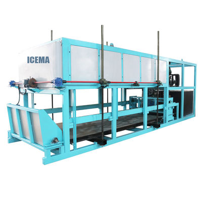 85 kW Capacidade de refrigeração 12000 KG Máquina de fabricação de blocos de gelo industrial para as necessidades dos clientes