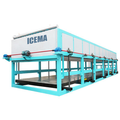85 kW Capacidade de refrigeração Máquina de blocos de gelo industrial para produção de gelo em grande escala