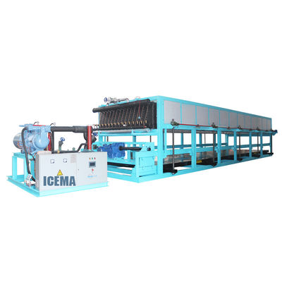 85 kW Capacidade de refrigeração Máquina de blocos de gelo industrial para produção de gelo em grande escala
