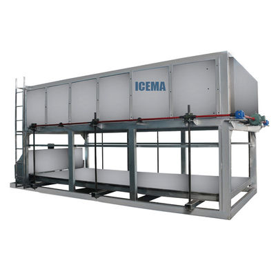 Máquina de fabricação de blocos de gelo de alta potência de 15T/20T e compressor Bitzer/Hanbell para produção