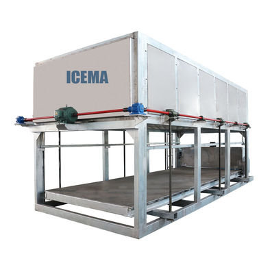 Máquina de fabricação de blocos de gelo de alta potência de 15T/20T e compressor Bitzer/Hanbell para produção