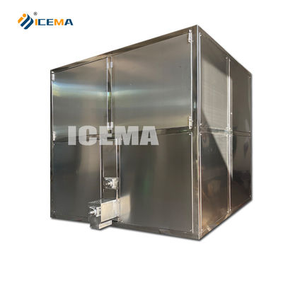 Bom preço 2T máquina de gelo industrial 1860W fabricante de gelo cristal para armazenamento de gelo 2TON benefício on-line
