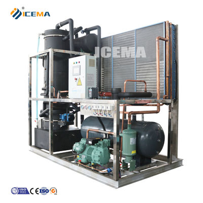 Máquina de fabricação de tubos de gelo 8T totalmente automática ICEMA com capacidade de armazenamento de gelo personalizada