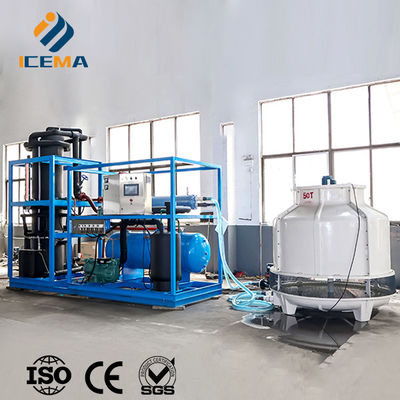 Máquina de fabricação de gelo de tubo ICEMA Output diário personalizável 1T-30T Adequado para venda de gelados Bares de gelo Hotéis podem ser fornecidos com máquina de embalagem sacos de gelo