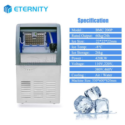 comprar Máquina de cubo de gelo comercial 60kg/24H automática para casa/restaurante/loja/beber/bar online manufacture