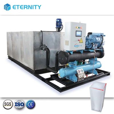 comprar 500 kg/dia-50 toneladas/dia Máquina automática de gelo de blocos de salmoura com condensação arrefecida a ar online manufacture