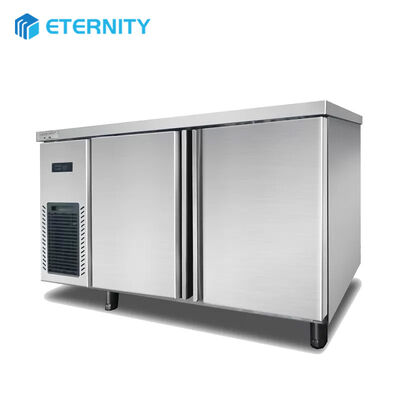 comprar Frigorífico de aço inoxidável de porta dupla Refrigerador de 150 libras Refrigerador de congelador vertical online manufacture