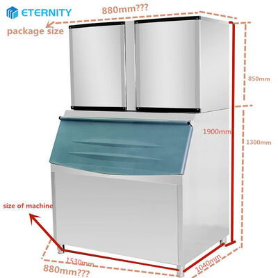 comprar Máquina de Gelo Comercial Tipo Resfriamento a Ar com Capacidade Diária de 900kg 24 Horas Refrigerante R404a Equipamento para Fazer Gelo online manufacture