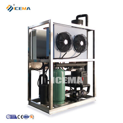 comprar Máquina de Gelo Tubular Industrial Automática Mais Vendida 1T Com Capacidade de Armazenamento de 1000kg para Hotéis e Restaurantes online manufacture