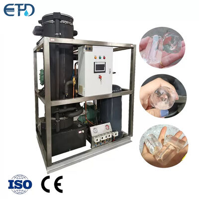 comprar Máquina de gelo de tubo industrial Filipinas 2T/24H Pequena máquina de gelo de tubo seco para bebidas frias Máquina de gelo de tubo para venda Fabricação em linha