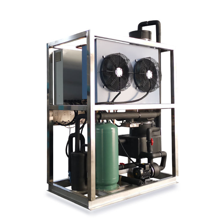 Máquina de fabricação de tubos de gelo de alta qualidade 1 tonelada/24h pequena máquina de gelo tubular para cola/café/bebida