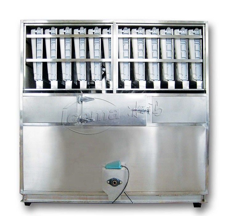 Fornecimento de energia da máquina de gelo industrial 220V/50Hz tamanho do cubo de gelo 22*22*22mm