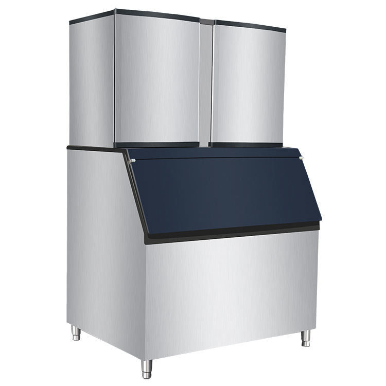 Máquina comercial de cubos de gelo com material de aço inoxidável de tensão 220-240V
