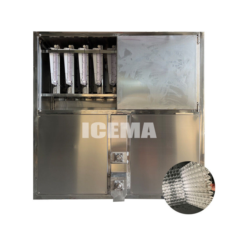 Máquina automática de fazer cubos de gelo para instalações de gelo
