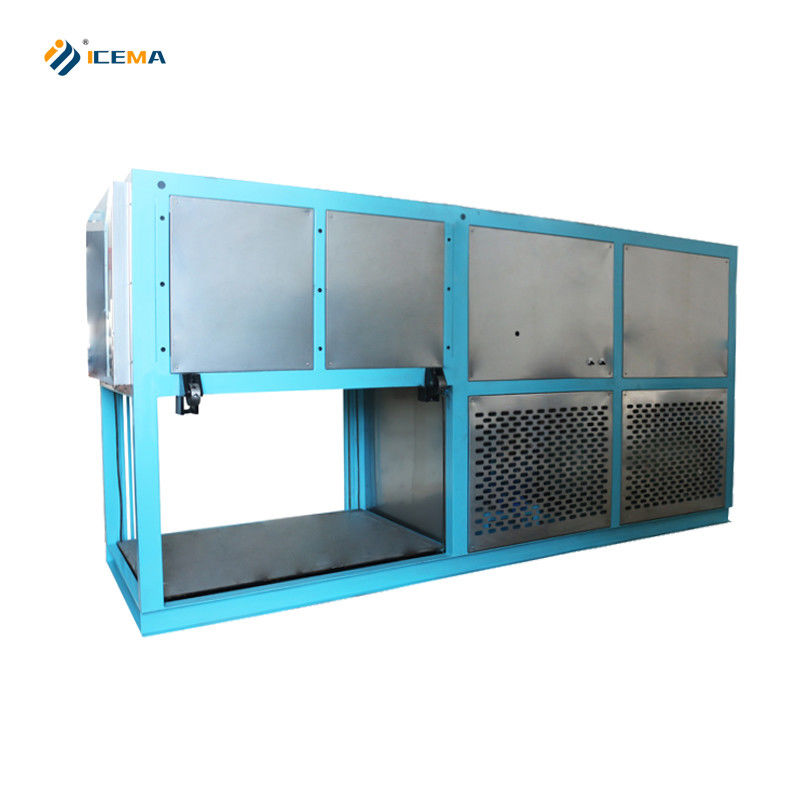 Máquina automática de fabricação de blocos de gelo de 2T com longa vida útil e potência do compressor de 11kw