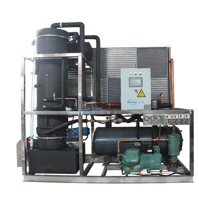 Bom preço Máquina de fabricação de gelo de alta eficiência industrial 21T 22T 23T 24T 25T Máquina de fabricação de gelo de tubo Máquina de fabricação de tubos de gelo on-line