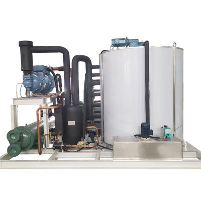 Bom preço Máquina Industrial de Fazer Gelo em Flocos de Água Doce 5 Toneladas Resfriamento Direto on-line