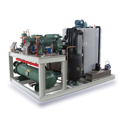 Bom preço 8000KG/24H Sistema automático de armazenamento de gelo Máquinas de fabricação de gelo em flocos Indústria comercial on-line
