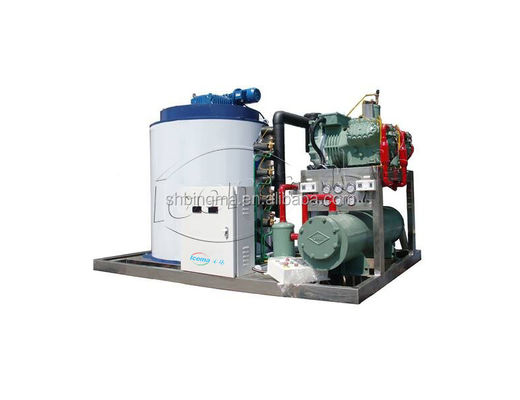 Bom preço 1 tonelada de máquina de gelo em flocos de água doce comercial 380 V 220 V on-line