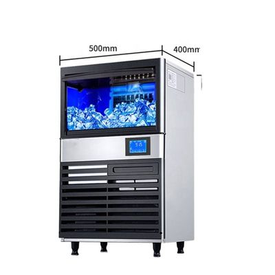Bom preço Fabricante de cubos de gelo industriais eficientes de aço inoxidável Capacidade de fabricação de gelo 40 kg/24h on-line
