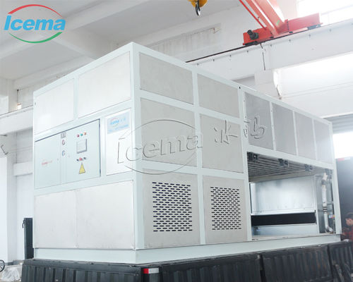 37.5KW Capacidade de arrefecimento Máquina de gelo de bloco de arrefecimento direto com evaporador de chapa de aço inoxidável