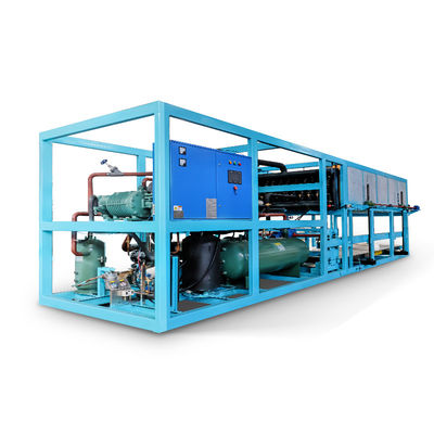 Bom preço 6450*2360*2530mm L*W*H Máquina de fabricação de blocos de gelo seco para capacidade diária 1-10 toneladas on-line