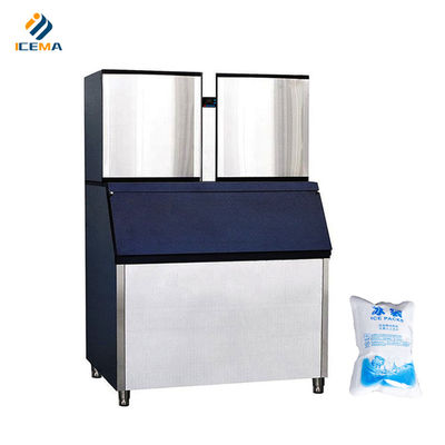 Bom preço 220-240V R404a / R507a Máquina comercial de cubos de gelo Fácil manutenção on-line