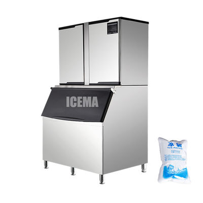 Bom preço Máquina automática de fabricação de cubos de gelo de 1 tonelada com compressor Copeland on-line
