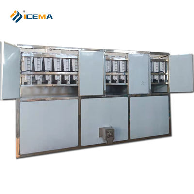 Bom preço Máquina de fabricação de cubos de gelo industriais de capacidade de armazenamento de gelo de 350 kg on-line