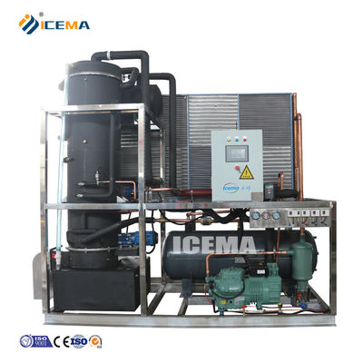 Bom preço Máquina de fabricação de tubos de gelo 8T totalmente automática ICEMA com capacidade de armazenamento de gelo personalizada on-line